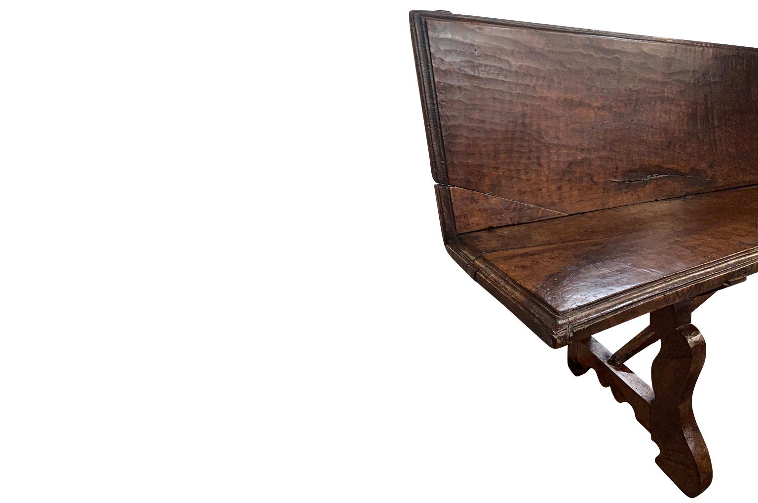 Spanish 18th Century Bench For Sale 1