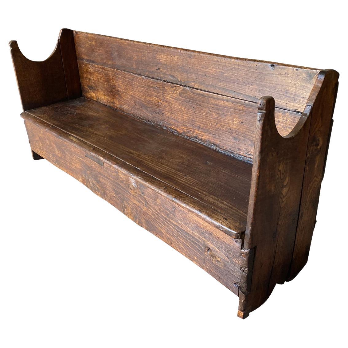 Spanish 18th Century Bench For Sale