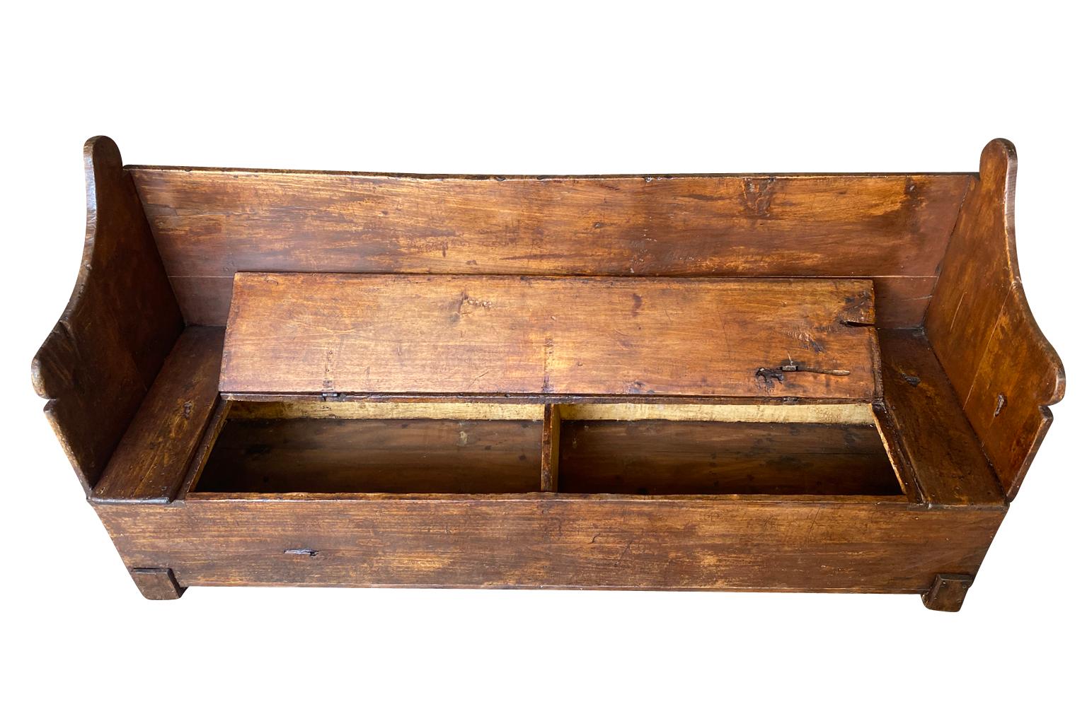 Spanish 18th Century Bench - Trunk For Sale 1