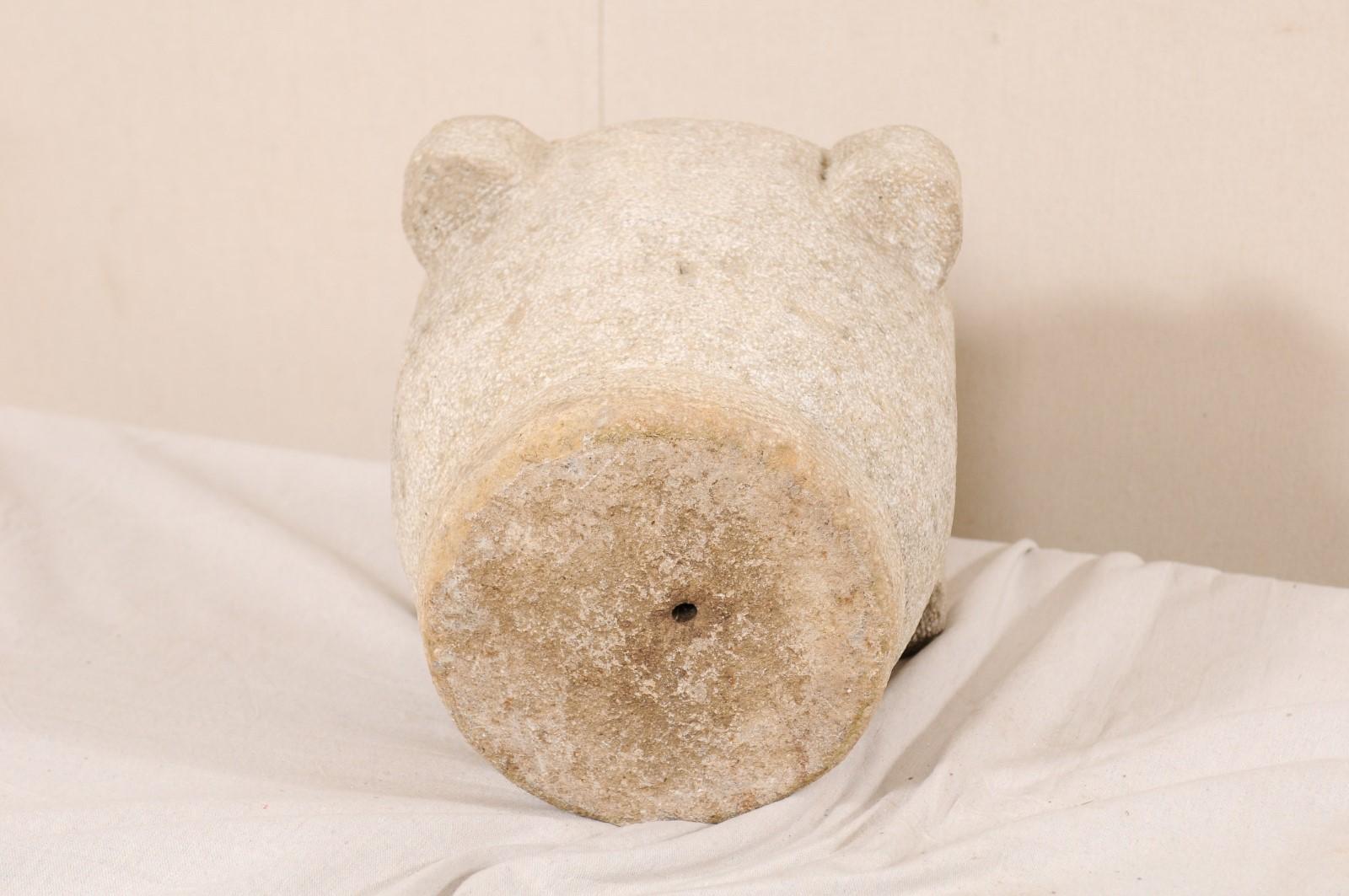 Spanish 18th Century Carved Stone Mortar 6