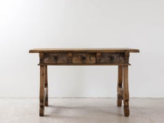 Spanish 18th Century Carved Walnut Table