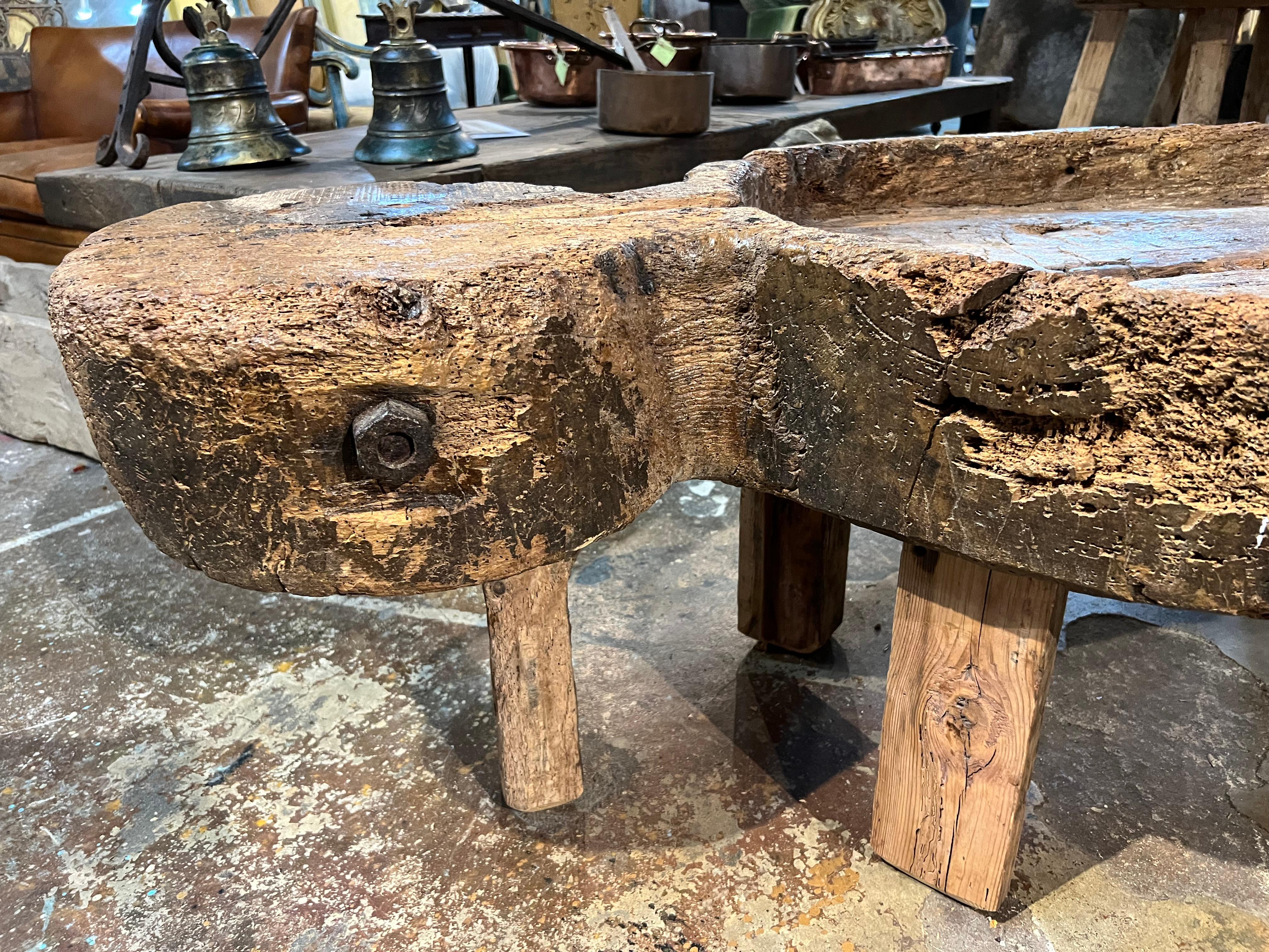 Spanish 18th Century Cheese Making Board, Coffee Table For Sale 7