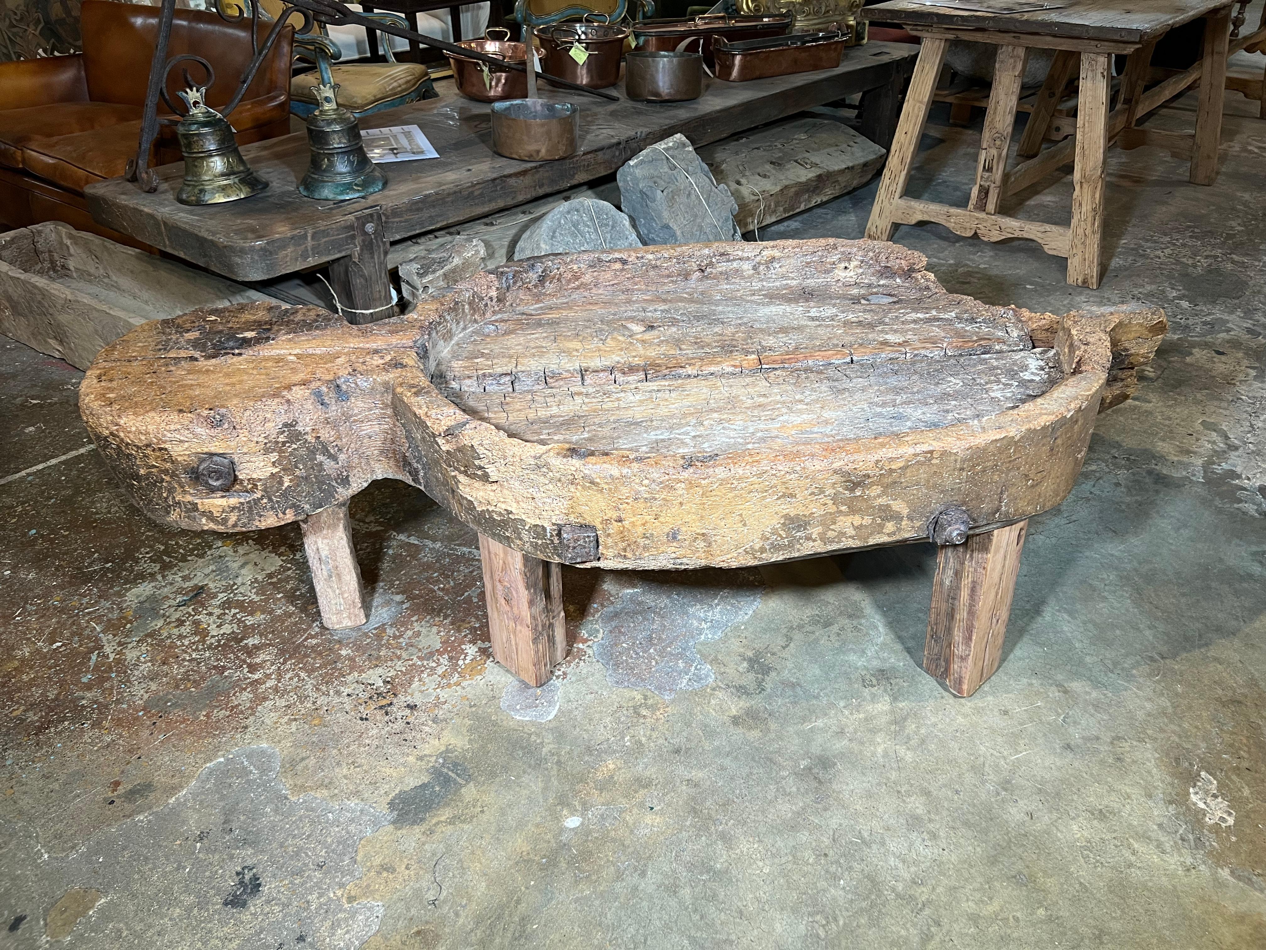 Pine Spanish 18th Century Cheese Making Board, Coffee Table For Sale