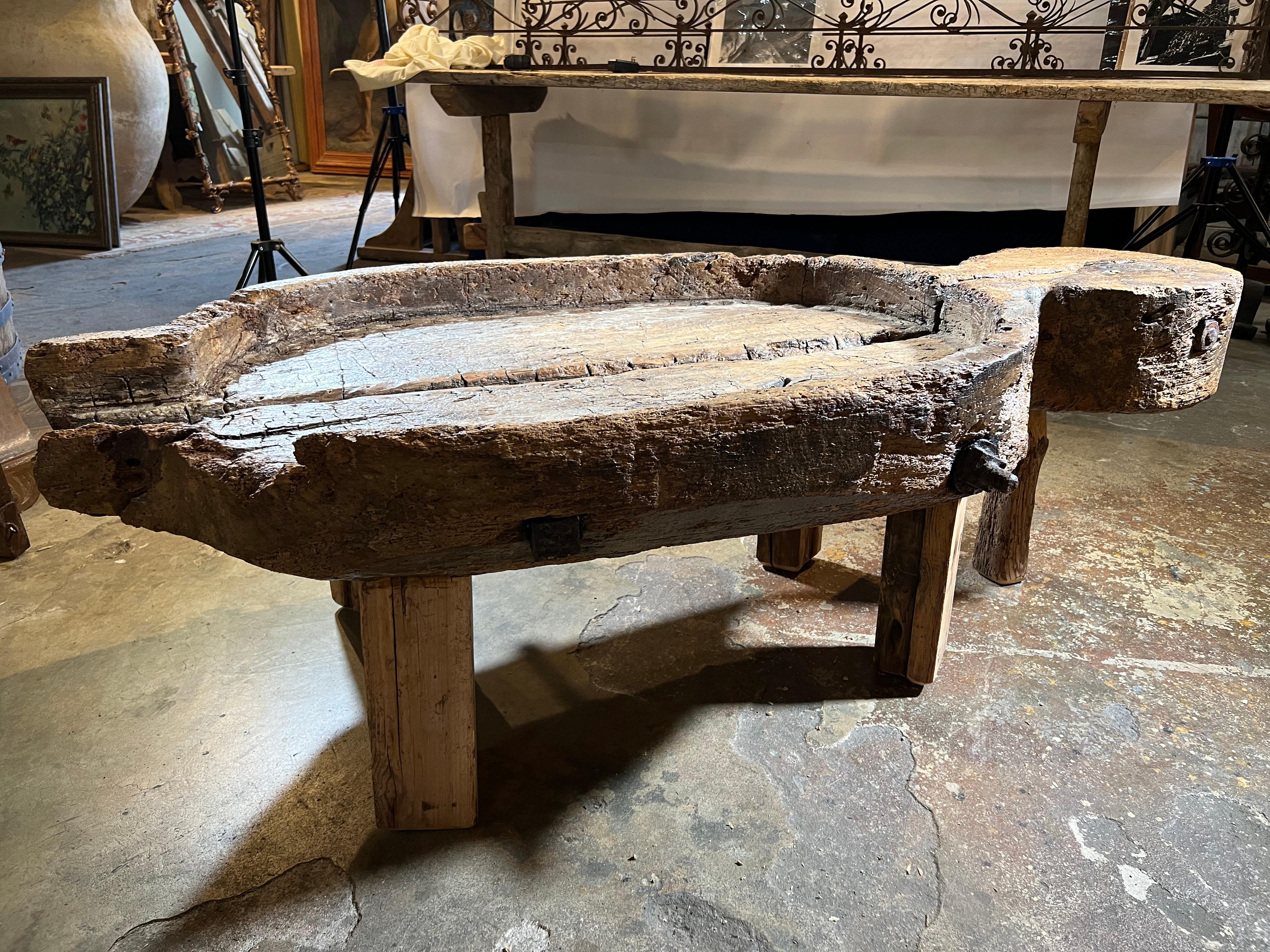 Spanish 18th Century Cheese Making Board, Coffee Table For Sale 1