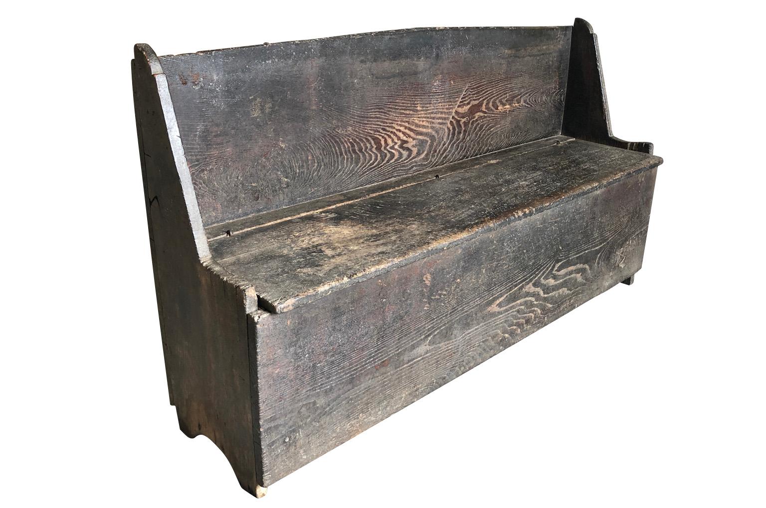 Spanish 18th Century Coffer, Bench In Good Condition In Atlanta, GA