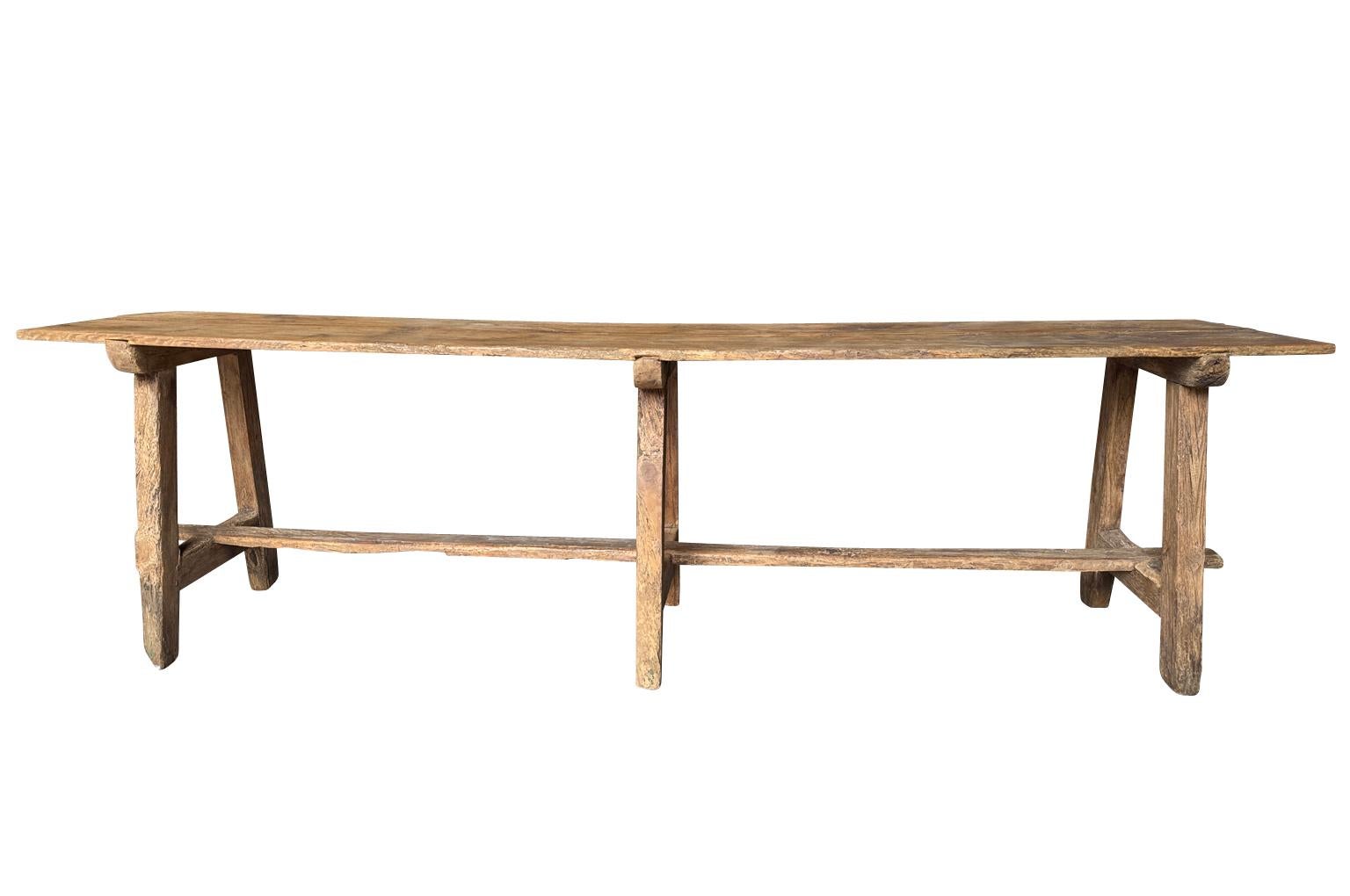 Spanish 18th Century Console Table In Good Condition For Sale In Round Top, TX