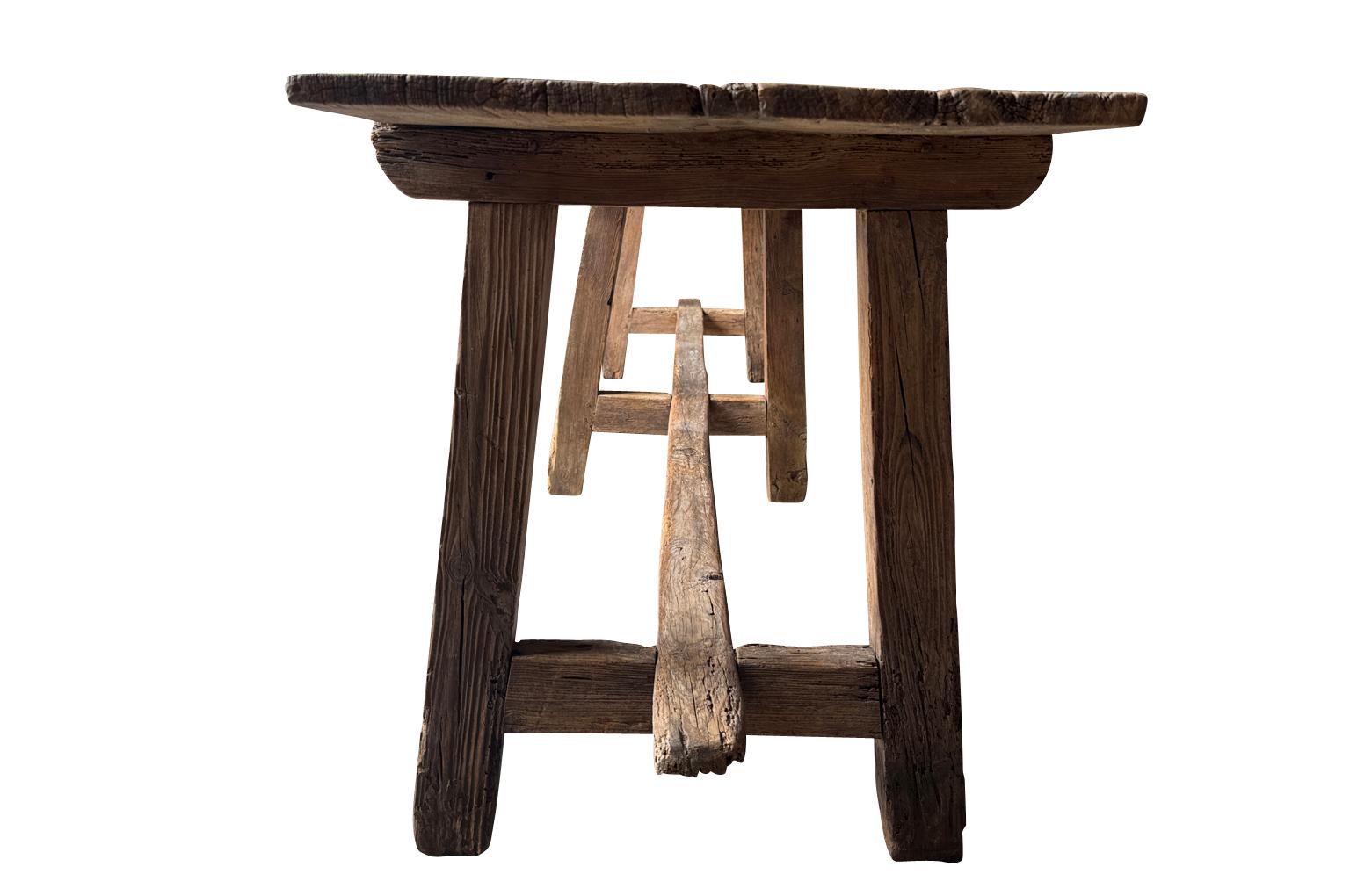 Pine Spanish 18th Century Console Table For Sale