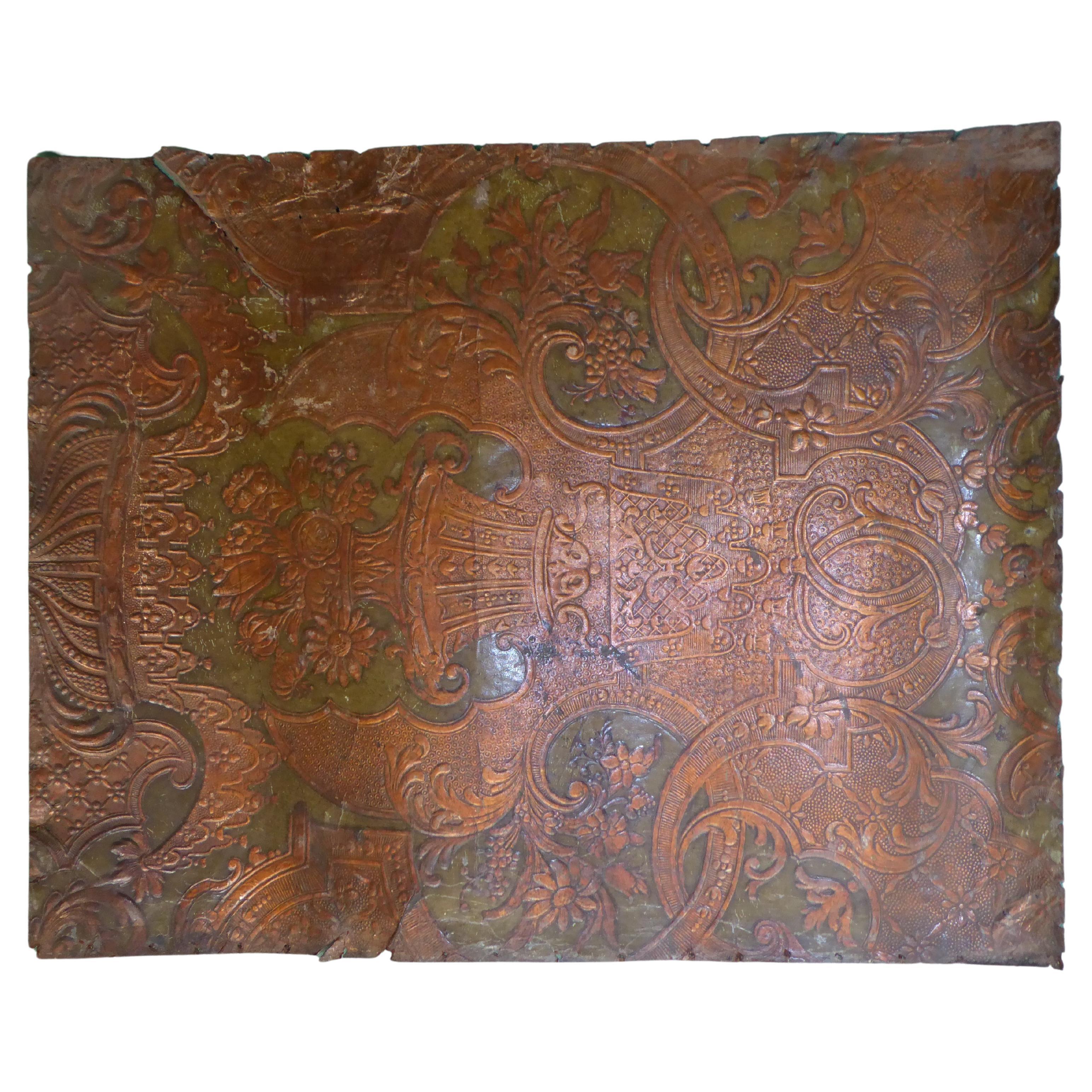 Spanish 18th Century Cordova Leather Panels