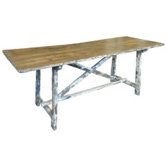 Spanish 18th Century Farm Table - Trestle Table