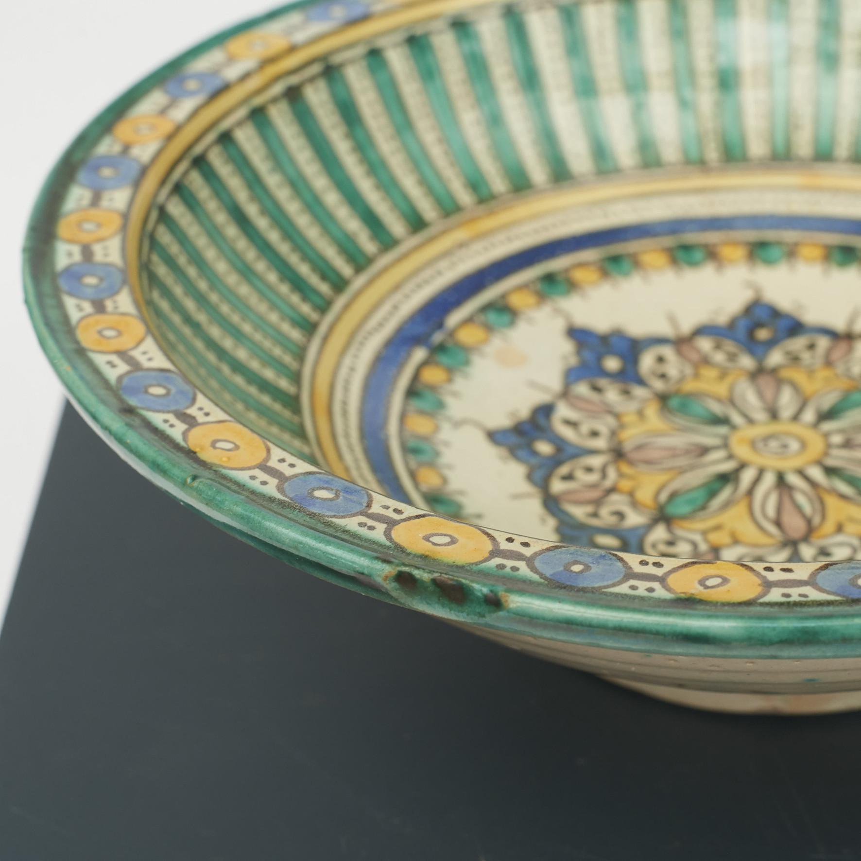 Spanish 18th Century Glazed Plate 1