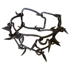 Antique Spanish 18th Century Iron Dog Collar