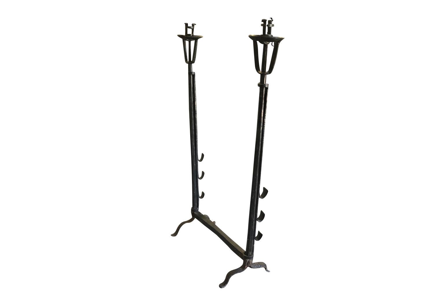 Spanish 18th Century Iron Fireplace Fitment For Sale 1