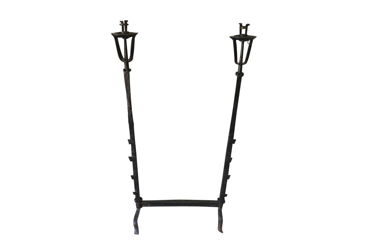 Spanish 18th Century Iron Fireplace Fitment For Sale 2