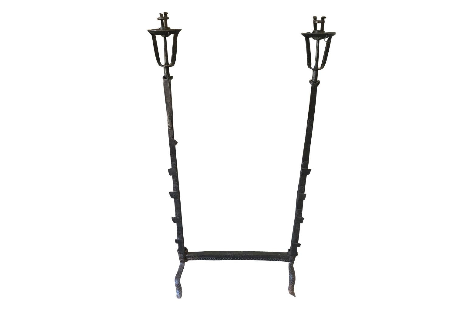 Spanish 18th Century Iron Fireplace Fitment For Sale 3