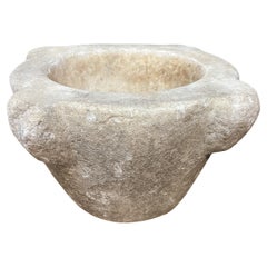 Antique Spanish 18th Century Marble Mortar
