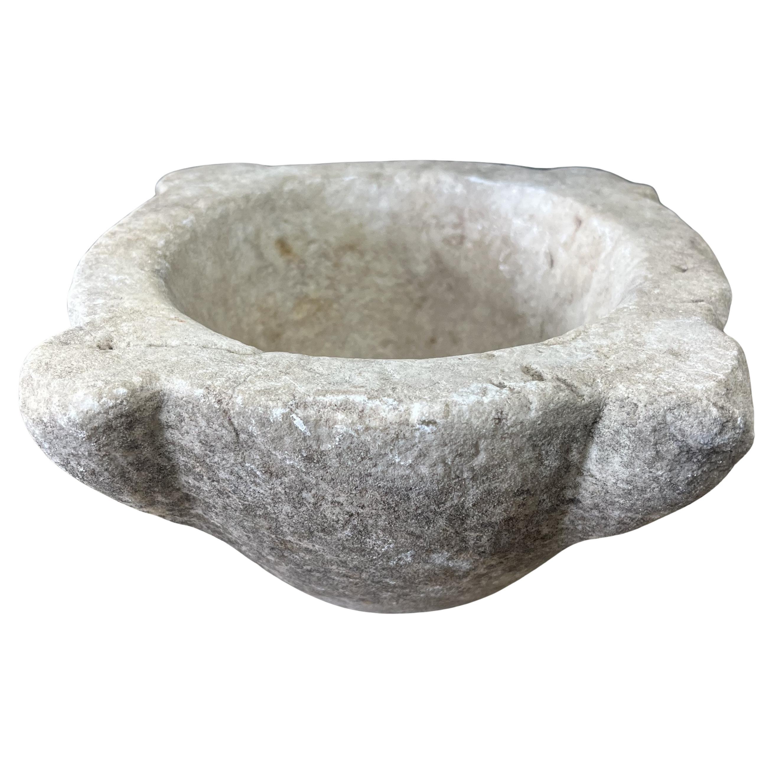 Spanish 18th Century Marble Mortar