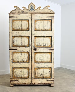 Spanish 18th Century Polychrome Painted Cabinet