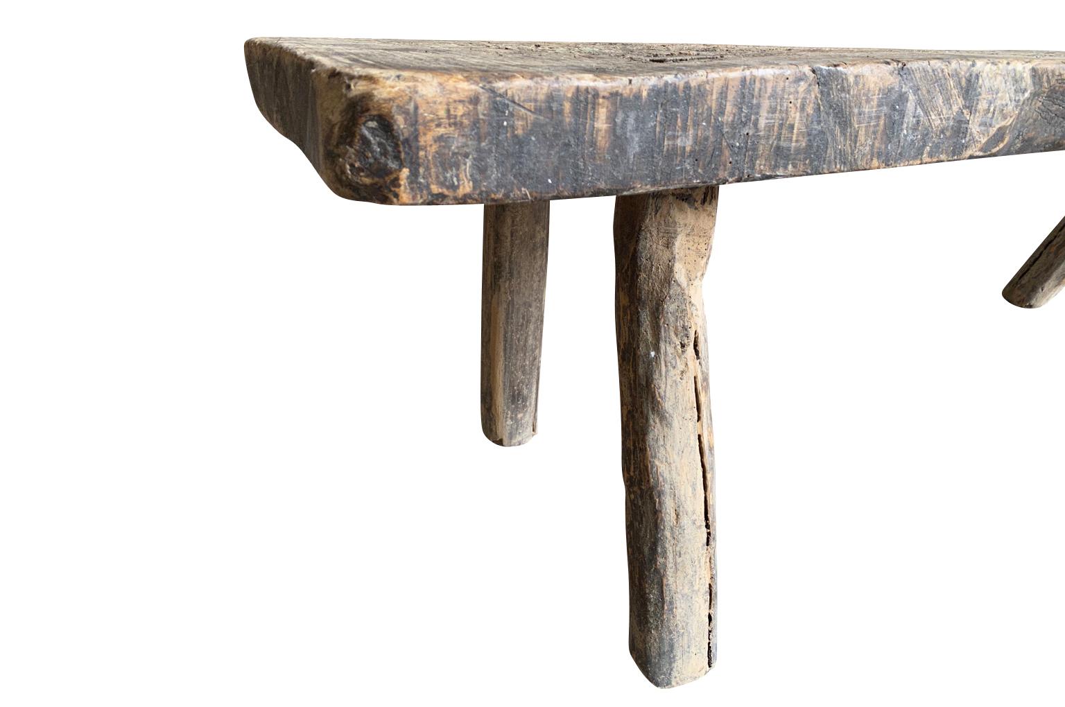 Spanish 18th Century Primitive Bench - Coffee Table 2