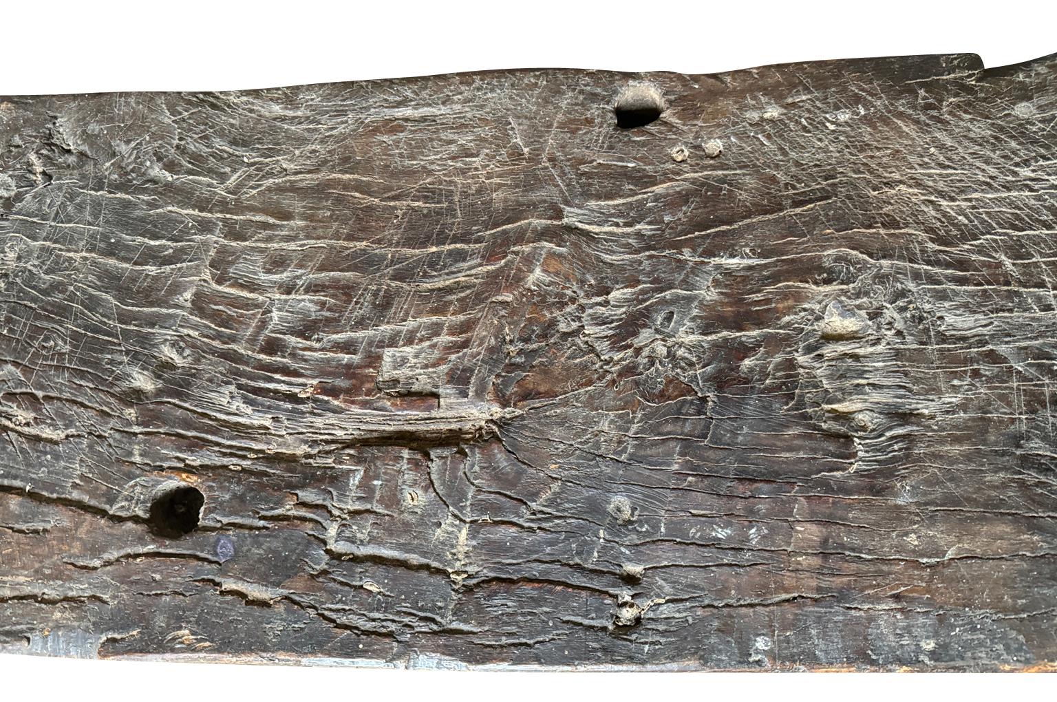 Spanish 18th Century Primitive Bench 7