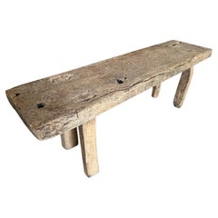 Spanish 18th Century Primitive Bench