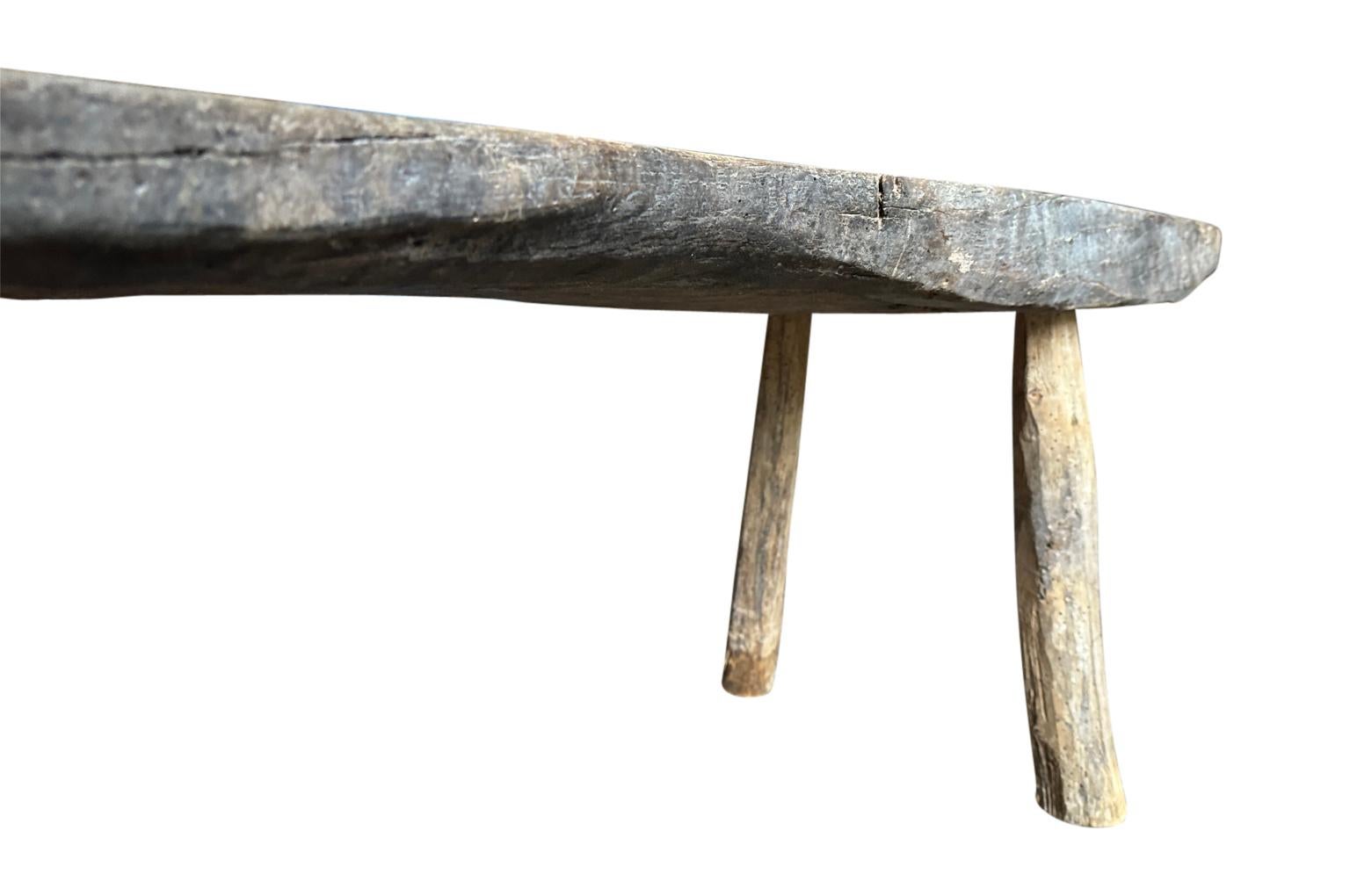 Spanish 18th Century Primitive Bench 2