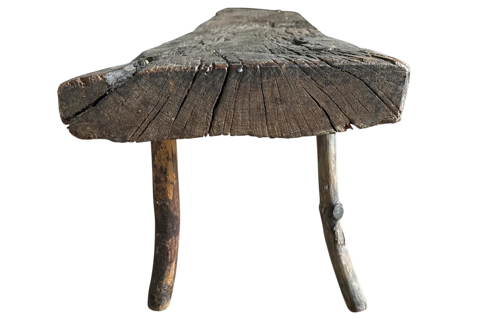 Spanish 18th Century Primitive Bench 3