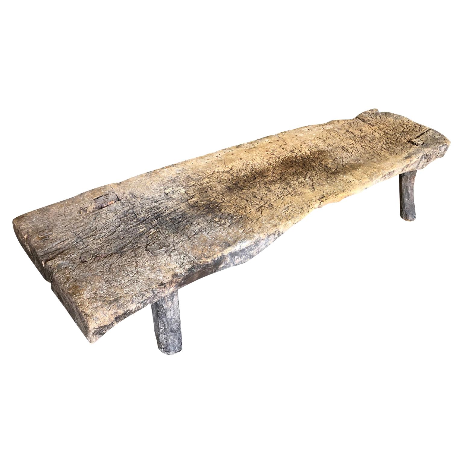 Spanish 18th Century Primitive Bench