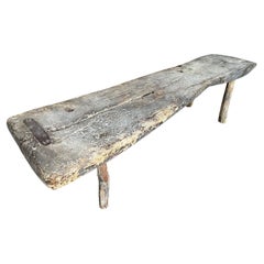 Spanish 18th Century Primitive Bench