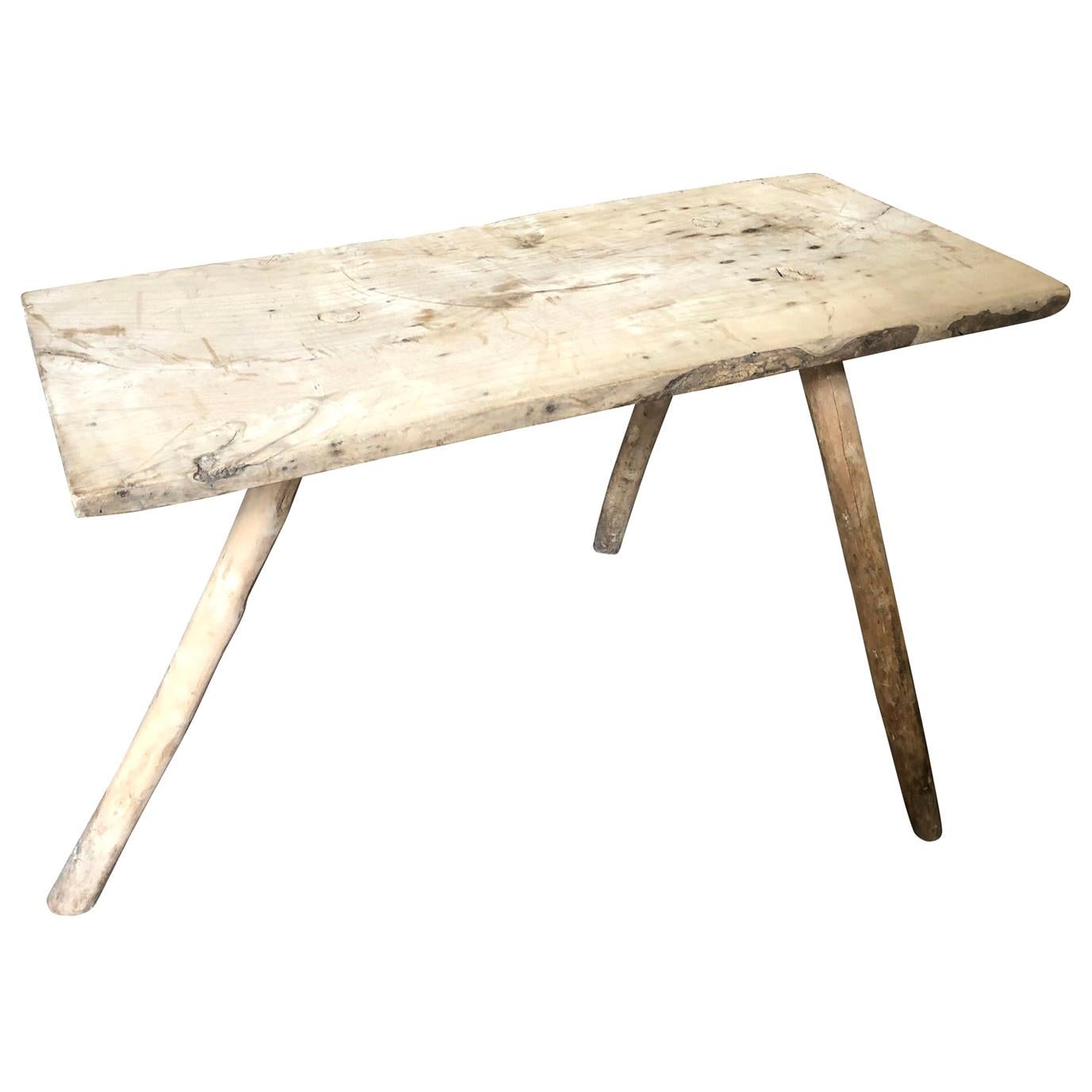 Spanish 18th Century Primitive Side Table, Coffee Table