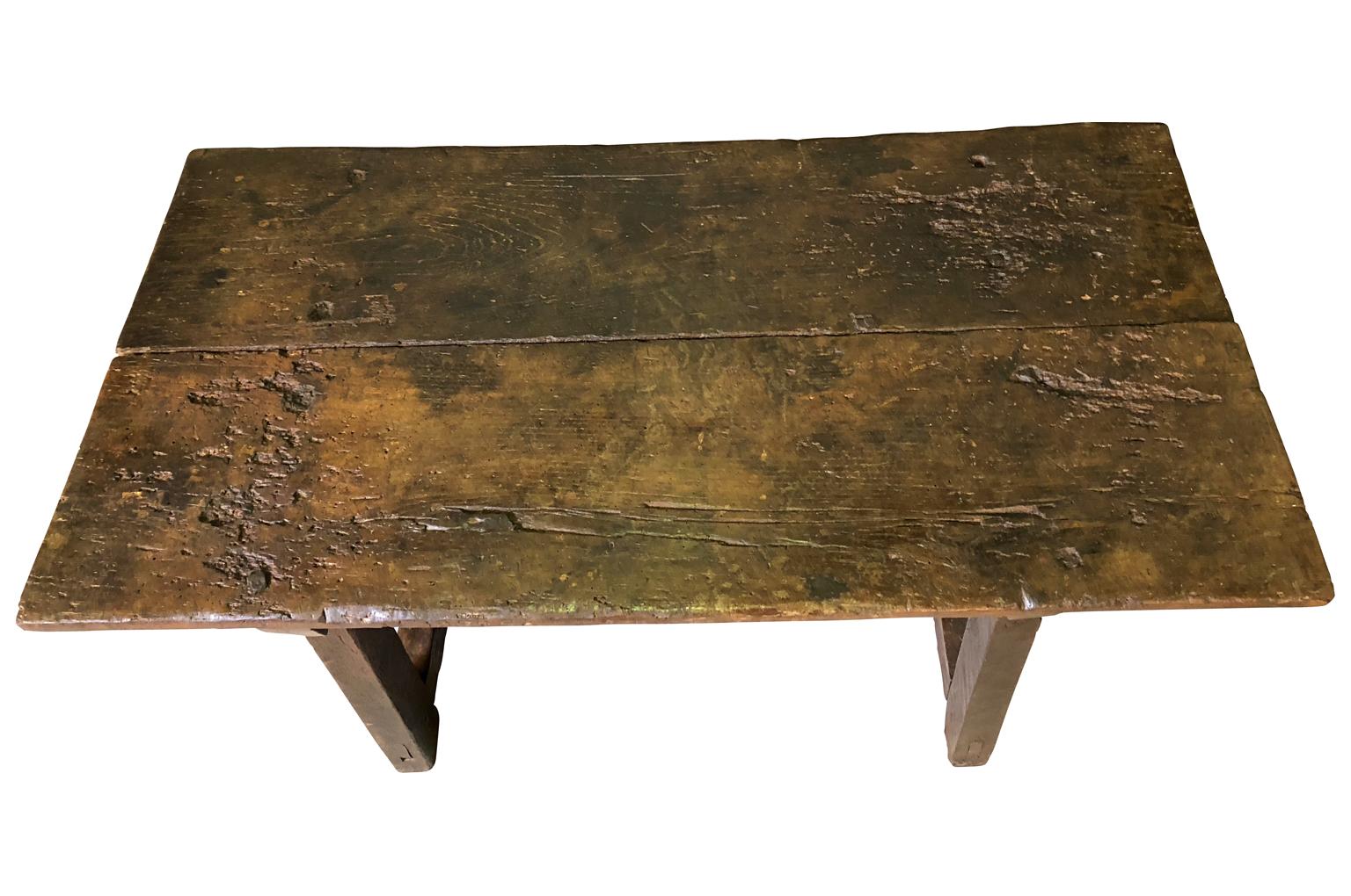 Spanish 18th Century Primitive Side Table 3