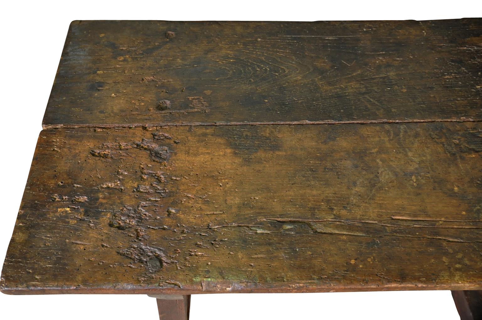 Spanish 18th Century Primitive Side Table 4