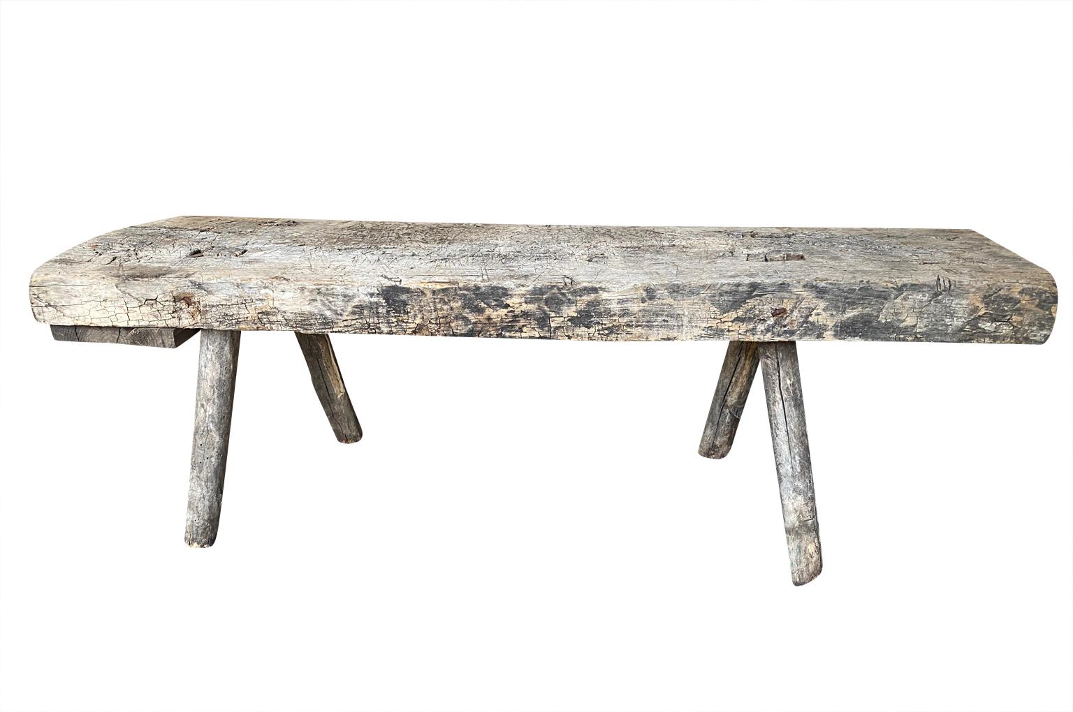 18th Century and Earlier Spanish 18th Century Rustic Bench - Coffee Table