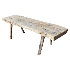 Spanish 18th Century Rustic Bench - Coffee Table