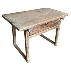 Antique Spanish 18th Century Rustic Side Table