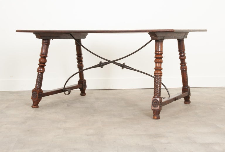 Spanish 18th Century Single Board Table For Sale 3