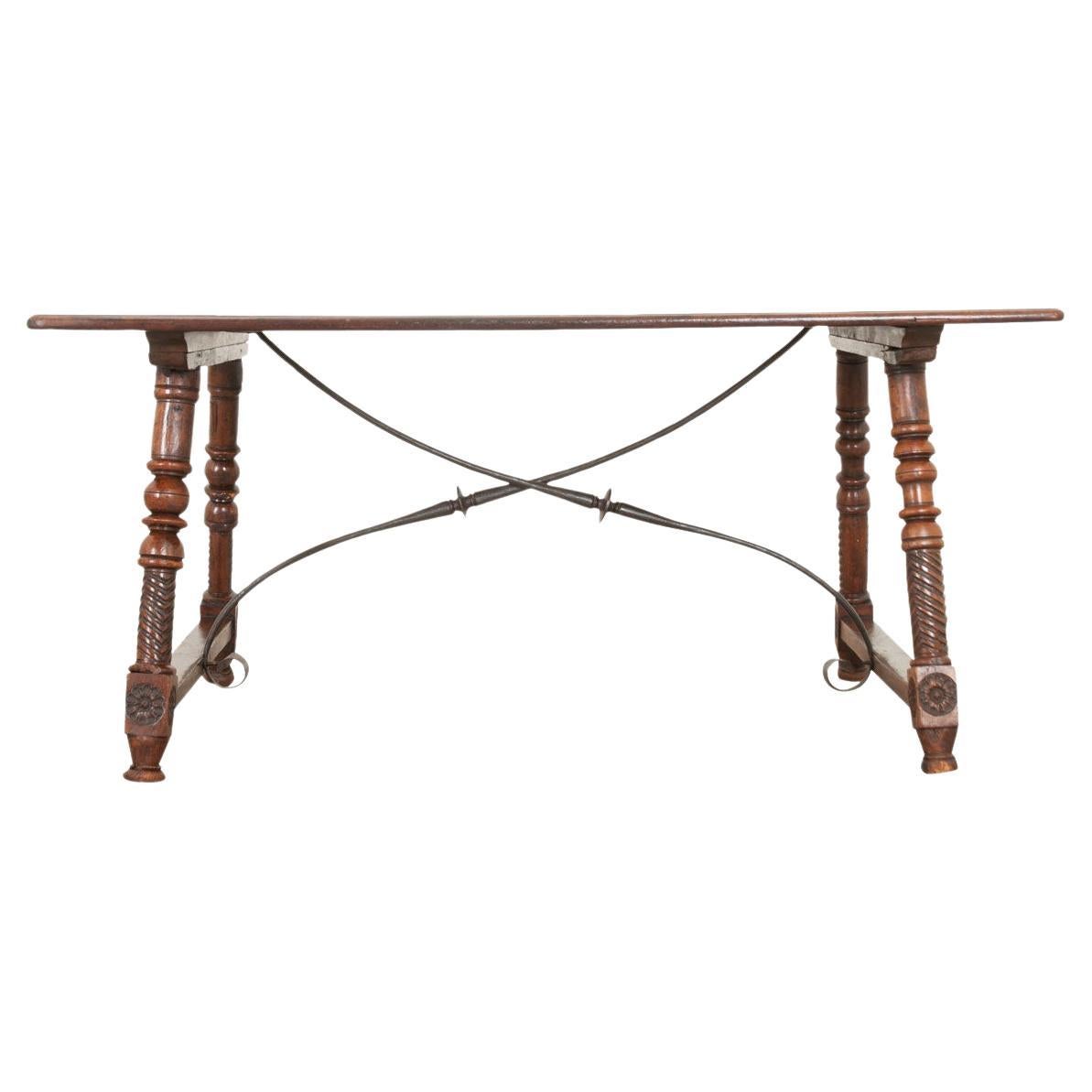 Spanish 18th Century Single Board Table For Sale at 1stDibs