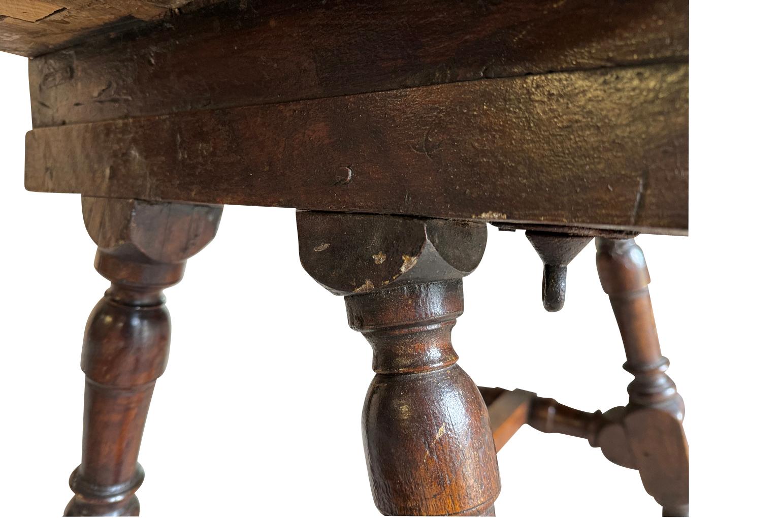 Spanish 18th Century Tocinera Side Table For Sale 1