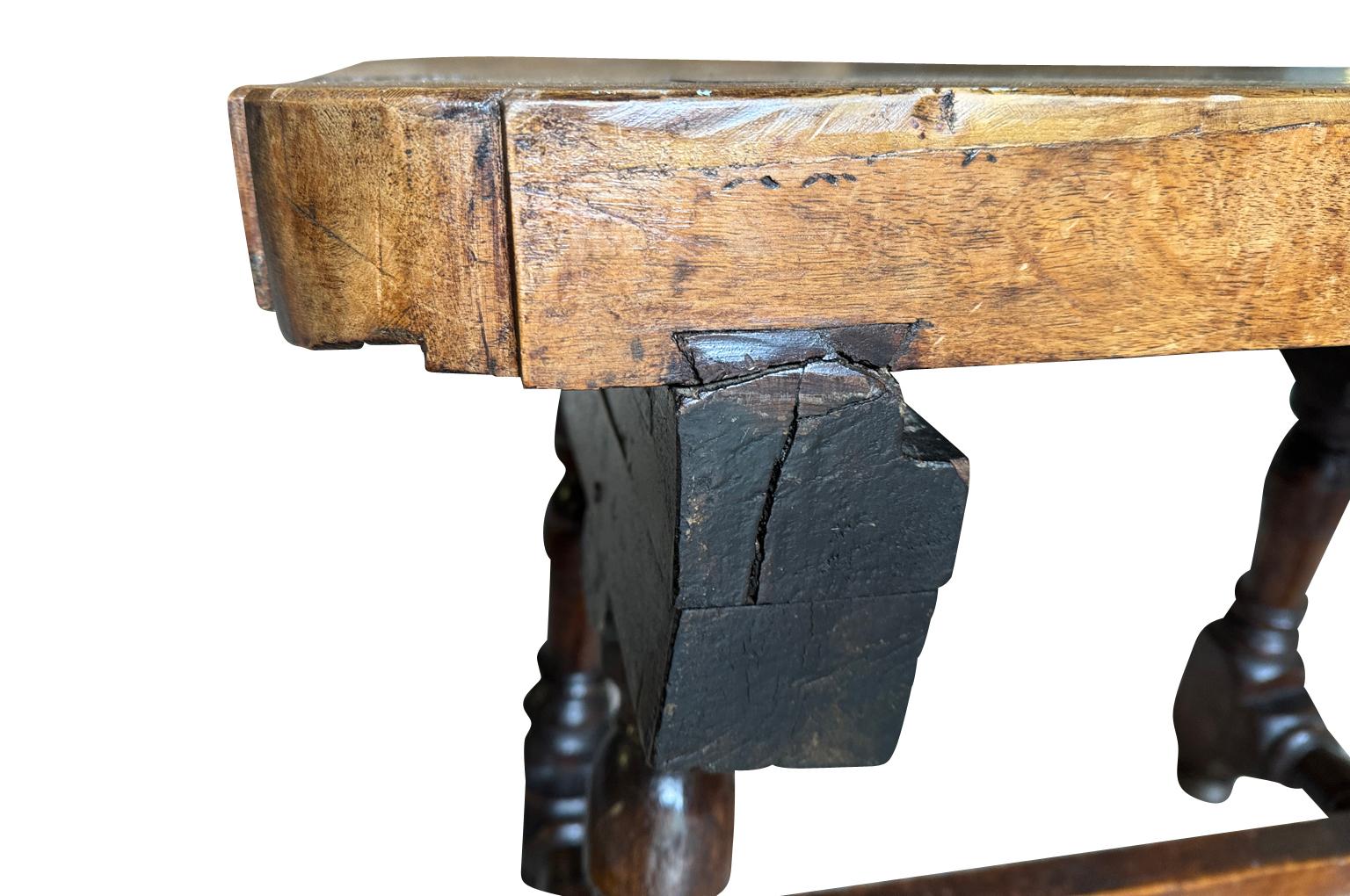 Spanish 18th Century Tocinera Side Table For Sale 3