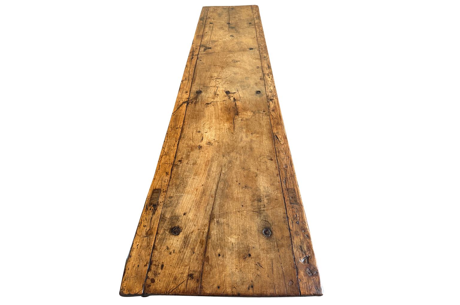 Spanish 18th Century Trestle Table For Sale 5