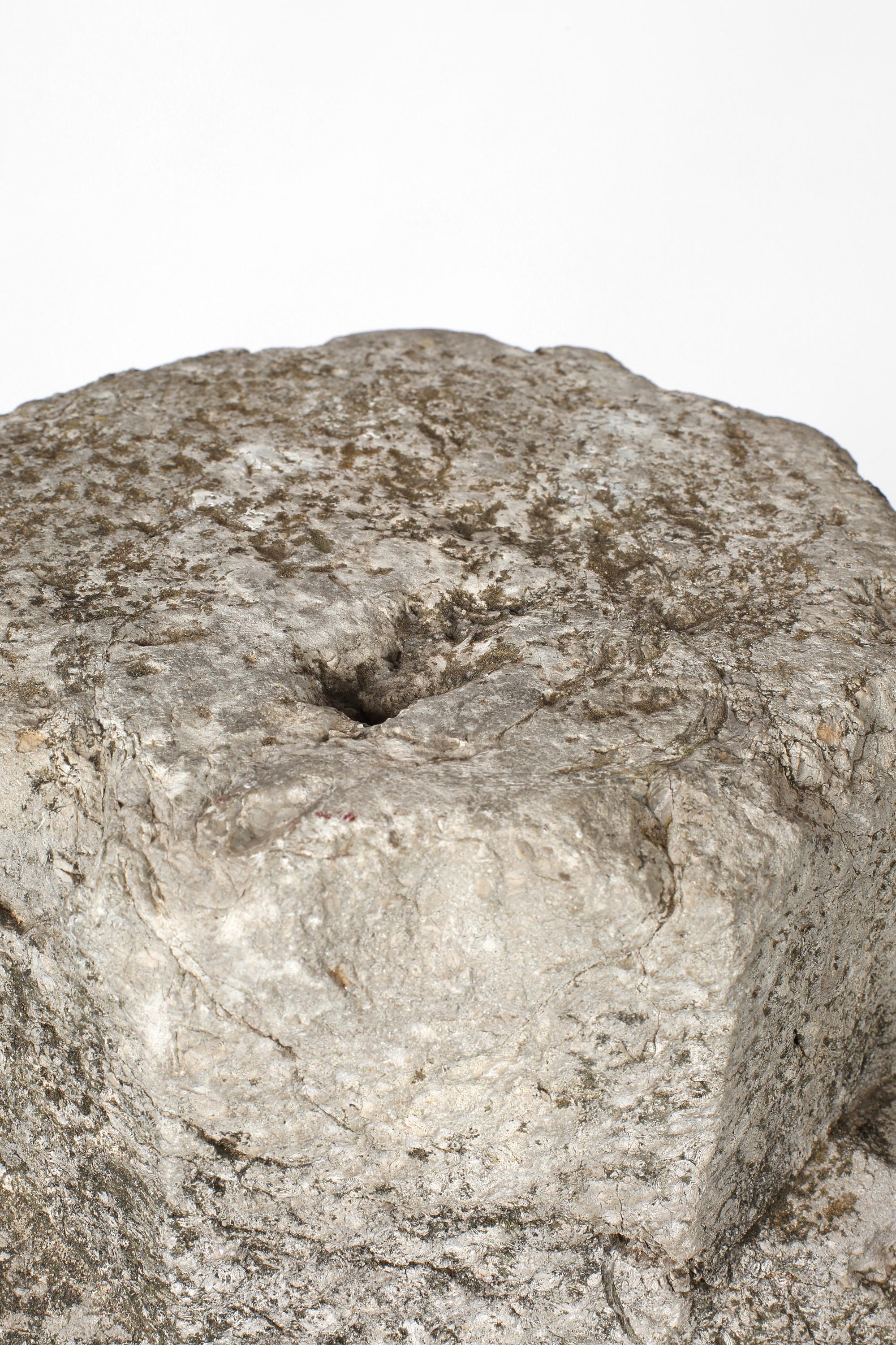 Spanish 18th Century Wabi Sabi Catalan Stone Column Fragment For Sale 1