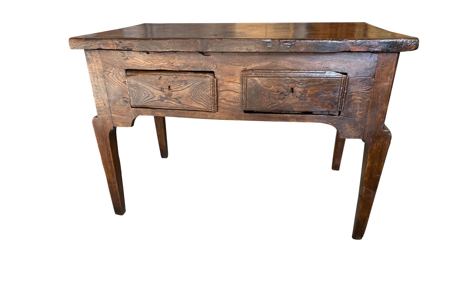 Spanish 18th Century Writing Table, Side Table In Good Condition In Atlanta, GA