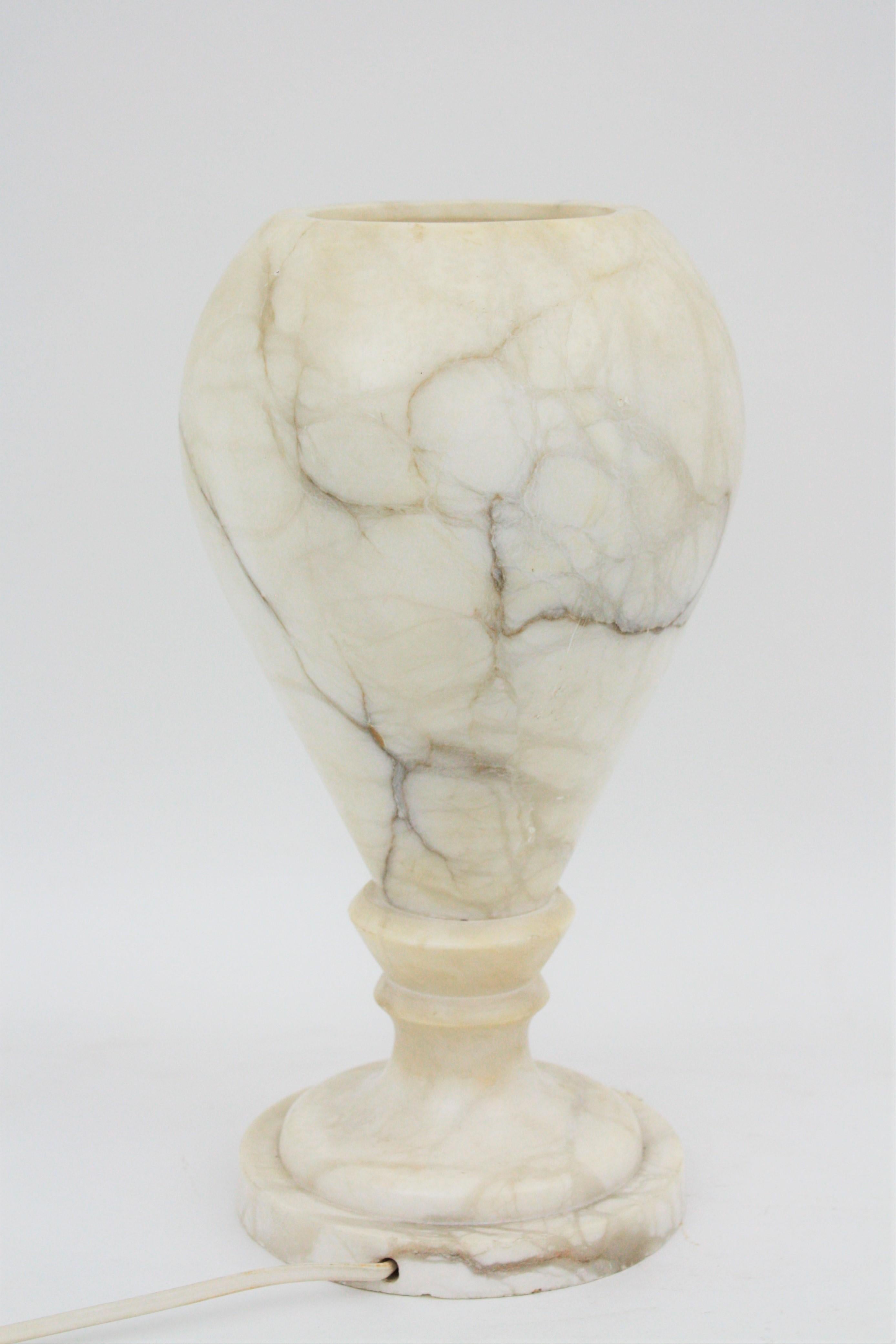 Alabaster Urn Lamp 2