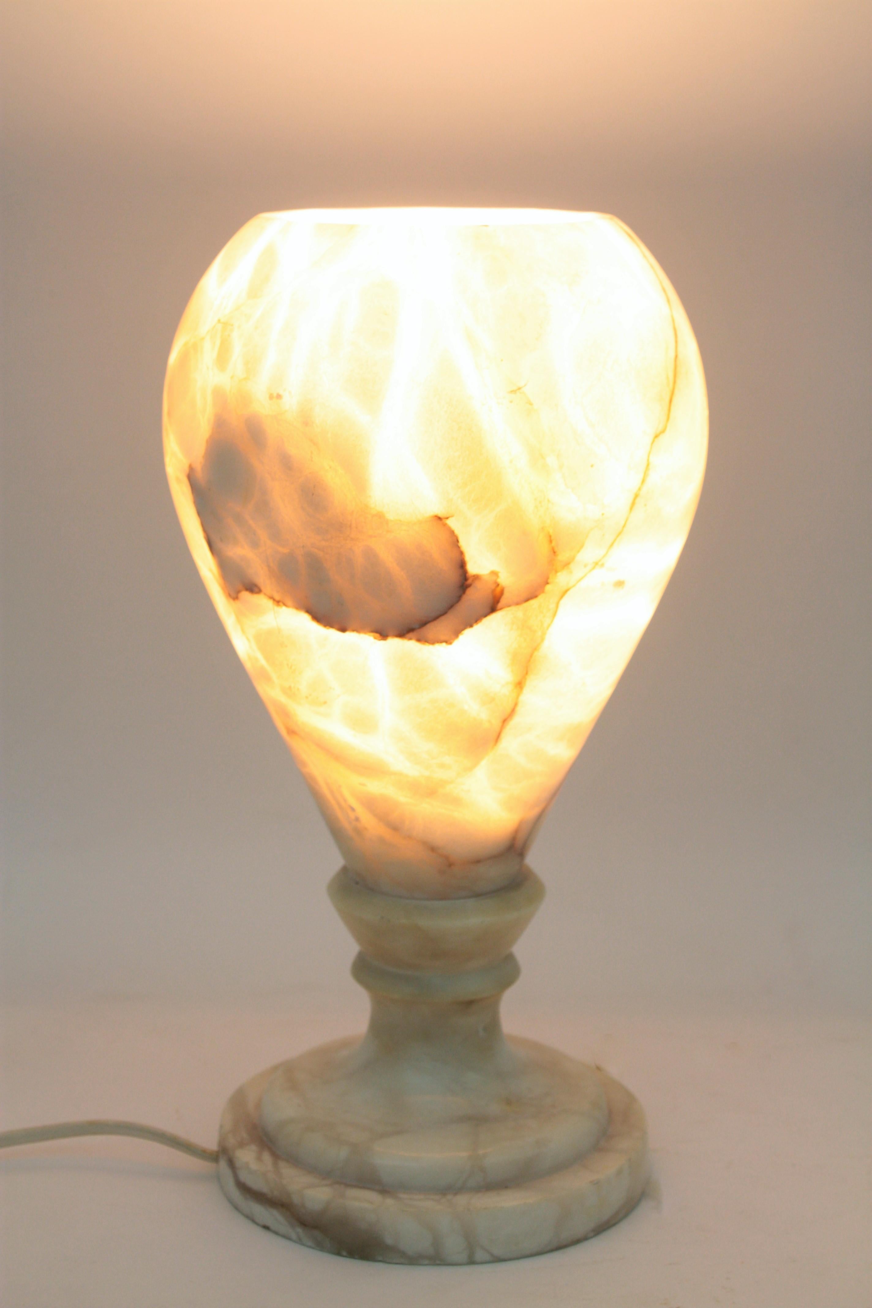 Alabaster Urn Lamp 3