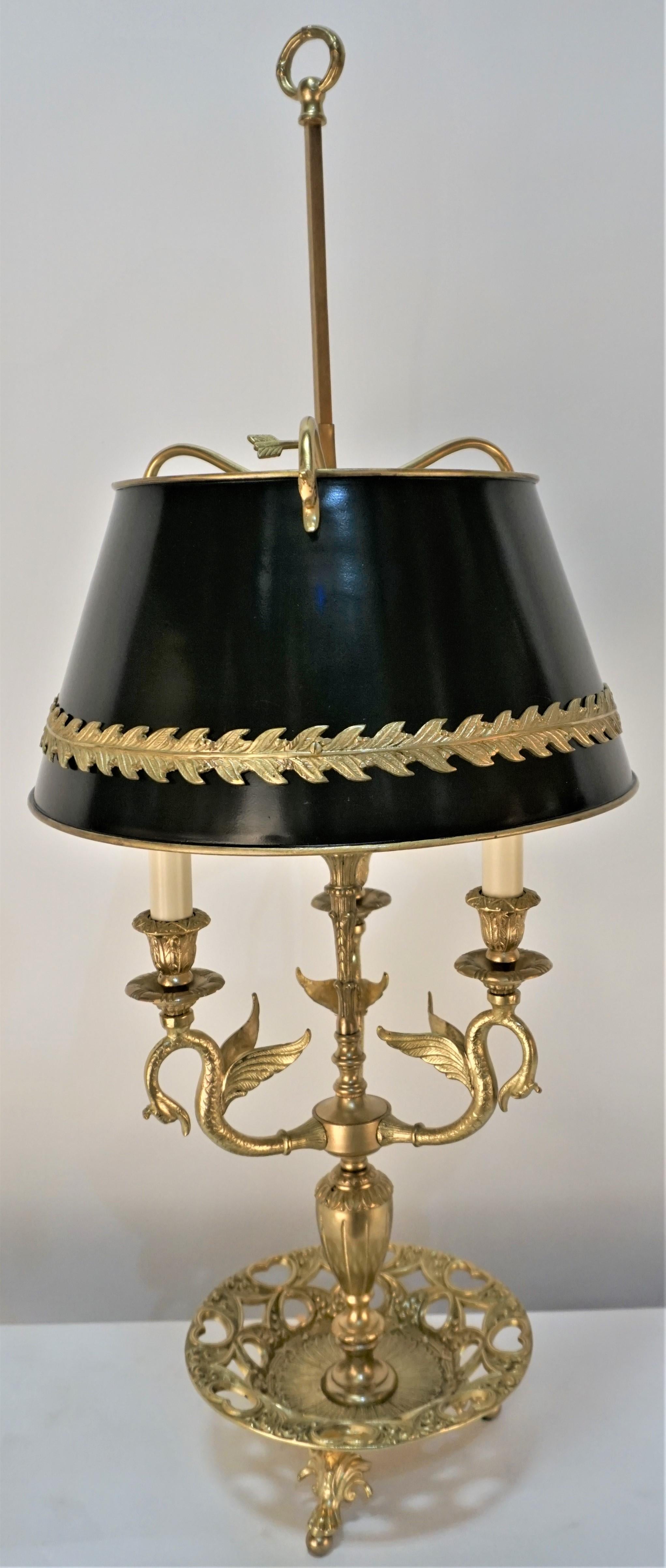 Spanish 1930's Bronze Desk Lamp For Sale 3