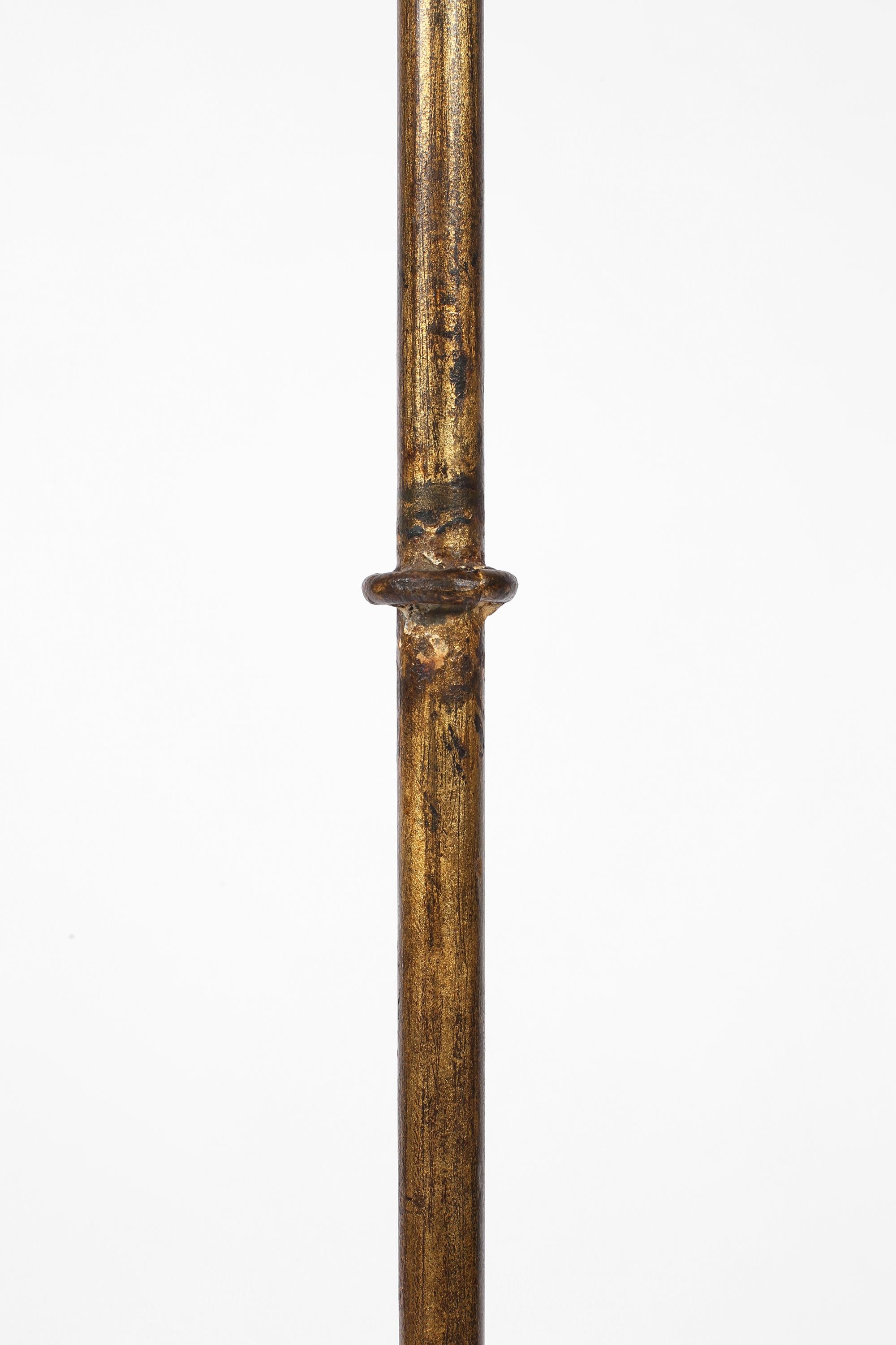 Spanish 1950s Gilt Iron Floor Lamp by Valenti 4