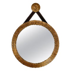 Spanish 1950s Gilt Iron Mirror