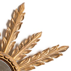 Spanish 1950's Giltwood Sun Mirror