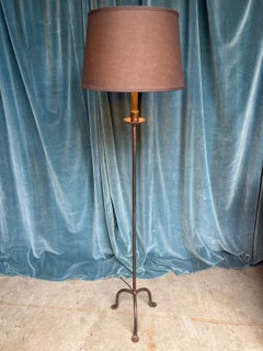 Spanish 1950s Wrought Iron Floor Lamp