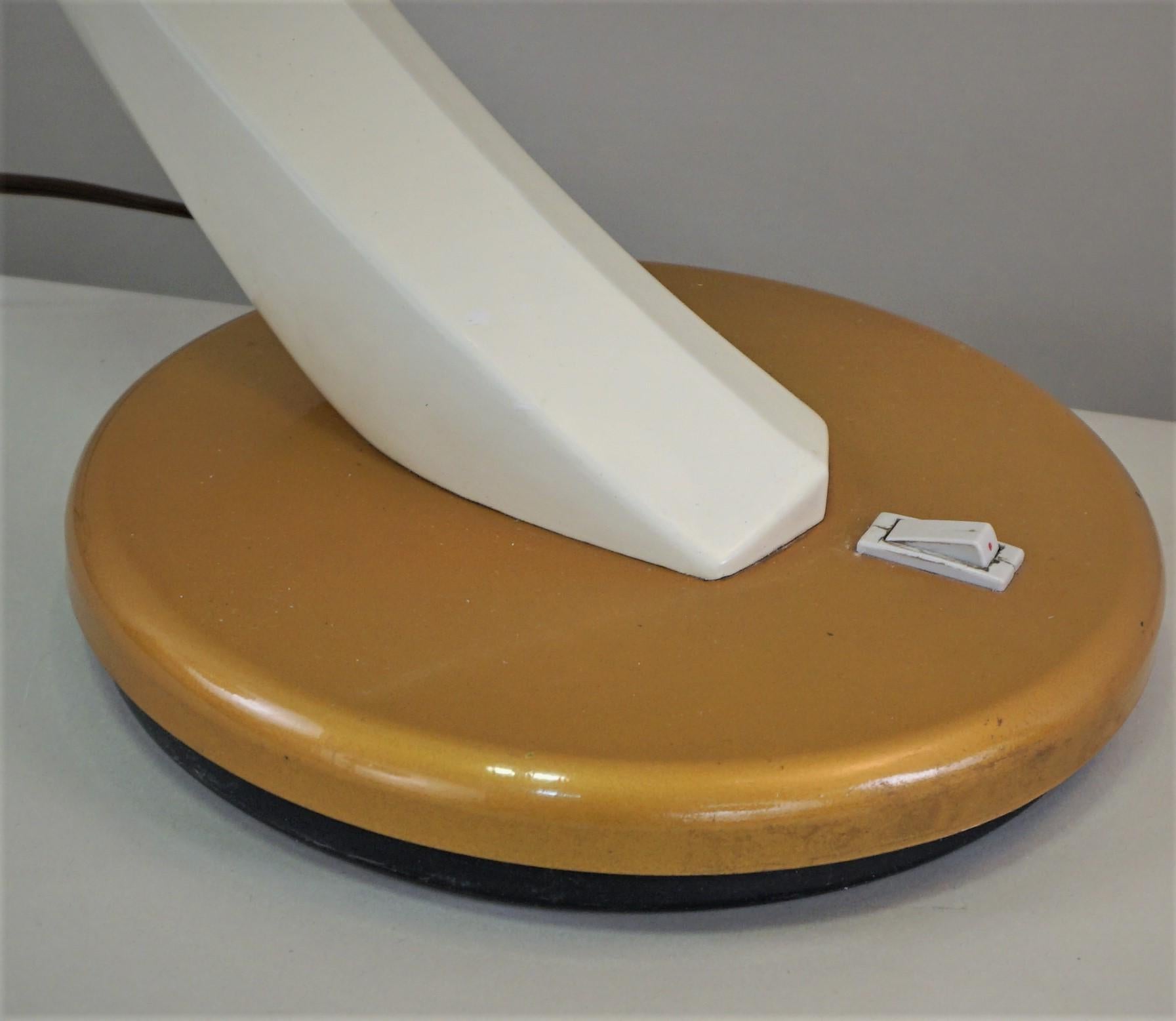 Lacquered Spanish 1960s Desk Lamp by Fase
