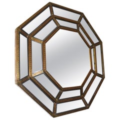 Spanish, 1980s Bedoya Arte Signed Octagonal Mirror